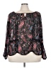 Boutique + 100% Polyester Black 3/4 Sleeve Blouse Size 3X Plus - photo 1
