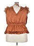 Ryegrass 100% Polyester Brown Sleeveless Blouse Size 3X - photo 2