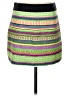 Milly Graphic Green Casual Skirt Size 4 - photo 2
