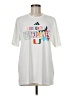 Adidas 100% Polyester White Short Sleeve T-Shirt Size M - photo 1