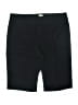 Ecru Solid Black Shorts Size 8 - photo 1