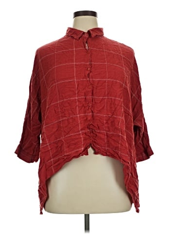 Nine West 3/4 Sleeve Button-Down Shirt (view 1)
