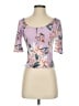 Guess Purple Pink Short Sleeve Top Size S - photo 1
