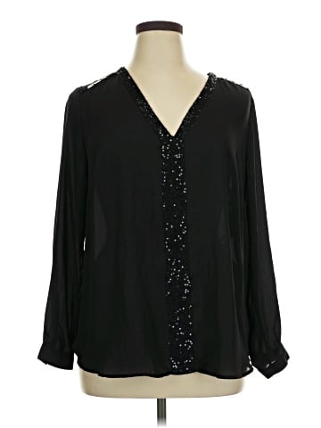 NY Collection Long Sleeve Blouse (view 1)