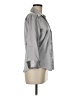 Studio 1940 Metallic Silver 3/4 Sleeve Button-Down Shirt Size M - photo 4