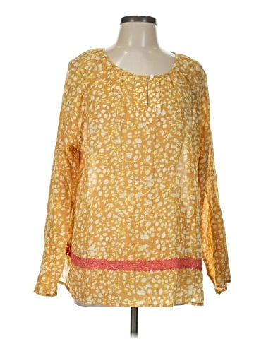 LOGO by Lori Goldstein Long Sleeve Blouse (view 1)