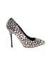 Steve Madden 100% Leather Animal Print Gray Heels Size 7 - photo 1
