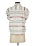 Weatherproof Stripes Gray Short Sleeve Blouse Size S - photo 2