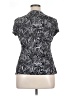 Christopher & Banks Black Short Sleeve Blouse Size XL - photo 2