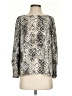Allison Joy 100% Polyester Silver Long Sleeve Blouse Size S - photo 1