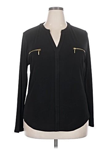INC International Concepts Long Sleeve Blouse (view 1)