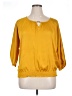 Rafaella 100% Polyester Yellow 3/4 Sleeve Blouse Size XL - photo 1