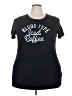 Torrid Black Short Sleeve T-Shirt Size 3X Plus (3) - photo 1