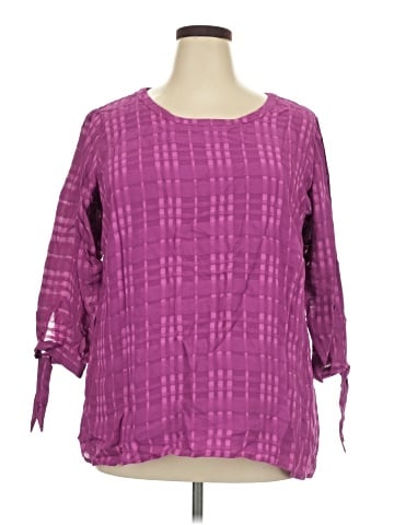 Skies Are Blue 3/4 Sleeve Blouse (view 1)