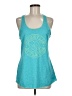 The North Face 100% Polyester Teal Active Tank Size M - photo 1