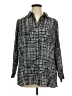 Croft & Barrow Houndstooth Gray 3/4 Sleeve Blouse Size 1X - photo 1