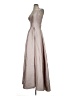 Xtraordinary 100% Polyester Metallic Silver Cocktail Dress Size 3 - photo 5