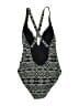 La Blanca Chevron-herringbone Black One Piece Swimsuit Size 6 - photo 2