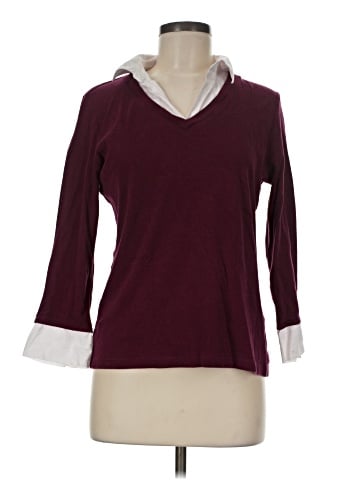 Karen Scott 3/4 Sleeve Top (view 1)