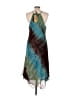 Studio Tie-dye Green Cocktail Dress Size L (estimated) - photo 2