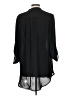 Lush 100% Polyester Black 3/4 Sleeve Blouse Size L - photo 2