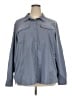 Columbia 100% Polyester Gray Long Sleeve Blouse Size 3X - photo 1