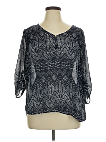 Dna Couture 3/4 Sleeve Blouse (view 1)