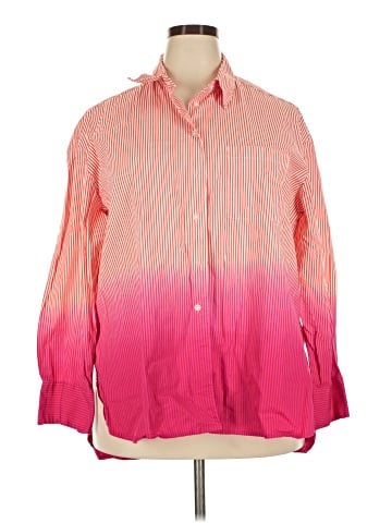 Lane Bryant 3/4 Sleeve Button-Down Shirt (view 1)
