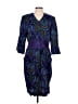 Karin Stevens Paisley Blue Cocktail Dress Size L (estimated) - photo 1