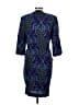 Karin Stevens Paisley Blue Cocktail Dress Size L (estimated) - photo 2