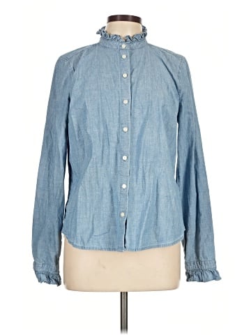 J.Crew Factory Store Long Sleeve Button-Down Shirt (view 1)