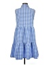 Tommy Hilfiger Checkered-gingham Blue Casual Dress Size 8 - photo 2