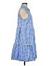 Tommy Hilfiger Checkered-gingham Blue Casual Dress Size 8 - photo 4