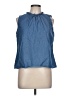 Allegra K Blue Sleeveless Blouse Size L - photo 1