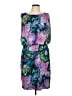 Chetta B Print Purple Cocktail Dress Size 12 - photo 1