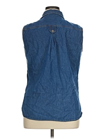 Bill Blass Sleeveless Button-Down Shirt (view 2)