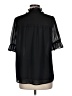 Pleione 100% Polyester Black 3/4 Sleeve Blouse Size M - photo 2