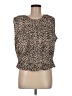 J.Crew 100% Cotton Brown Sleeveless Blouse Size M (estimated) - photo 1