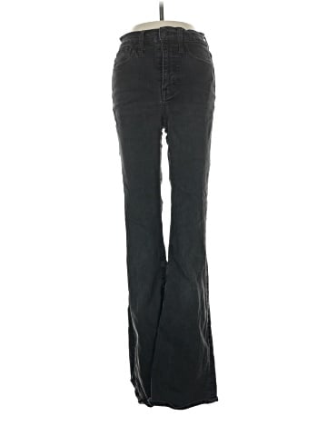 Madewell Skinny Flare Jeans in Black Frost Wash (view 1)