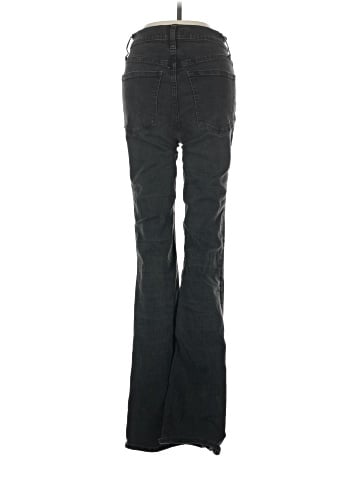 Madewell Skinny Flare Jeans in Black Frost Wash (view 2)