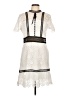 Aqua 100% Polyester Ivory Casual Dress Size L - photo 1