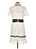 Aqua 100% Polyester Ivory Casual Dress Size L - photo 2