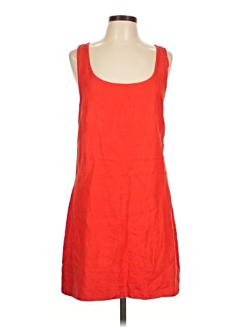 Madewell Cross-Back A-Line Mini Dress in Linen (view 1)