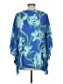Quacker Factory 100% Polyester Blue 3/4 Sleeve Blouse Size L - photo 2