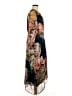 Soft Surroundings 100% Polyester Print Orange Casual Dress Size M - photo 4