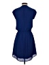 DR2 100% Polyester Solid Blue Casual Dress Size XS - photo 2