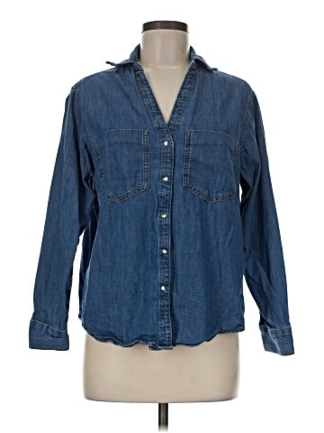 Zara Long Sleeve Button-Down Shirt (view 1)