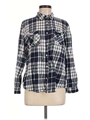 Charlotte Russe Long Sleeve Button-Down Shirt (view 1)