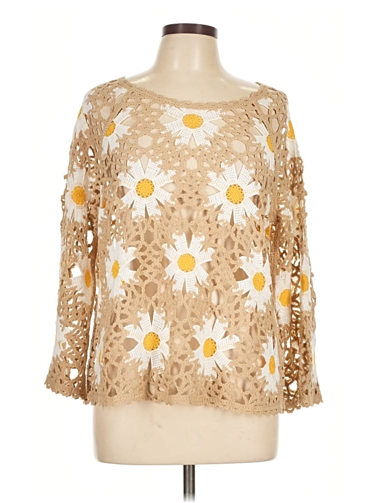 Pre-owned Cato Pullover Sweater In Gold