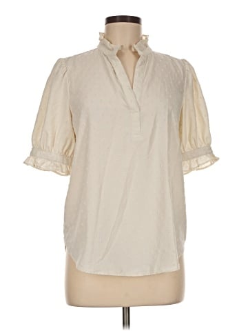 Ann Taylor Factory Short Sleeve Blouse (view 1)